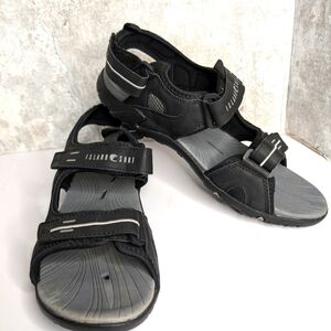 ISLAND SURF MAN'S MAKO SANDALS, Sz 12,  Black